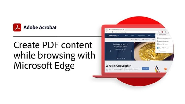 Crear contenido de PDF al examinar con Microsoft Edge