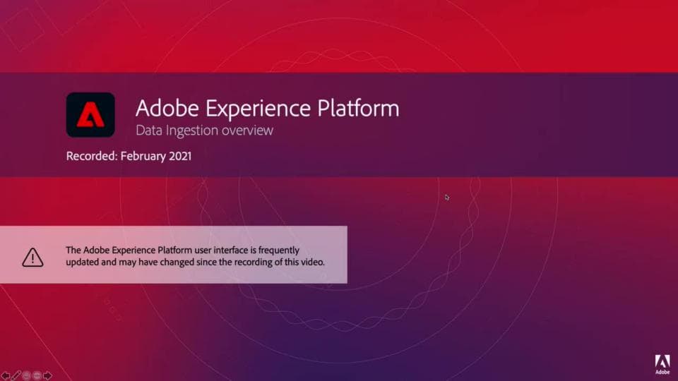 Ingesta de datos para ingenieros de datos | Adobe Experience Platform