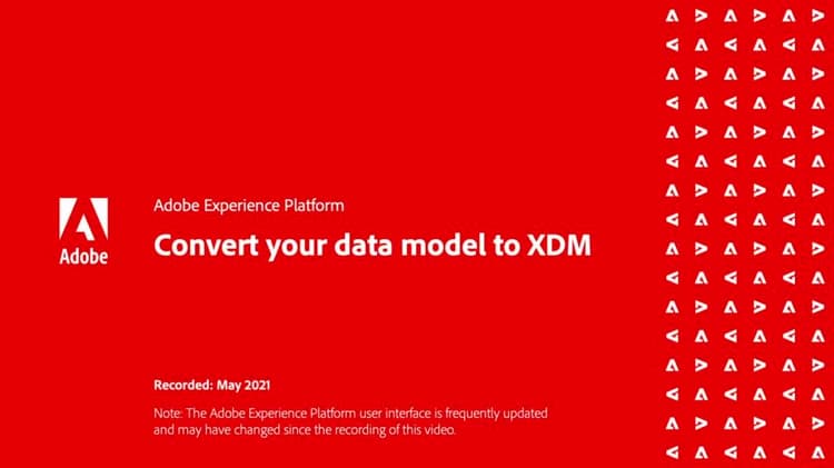 Conversión del modelo de datos a XDM