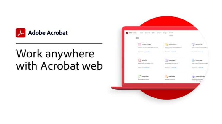 Trabaja en cualquier parte con Acrobat Web