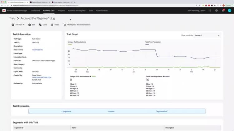 Explicación de los rasgos de CDP en tiempo real para usuarios de Audience Manager