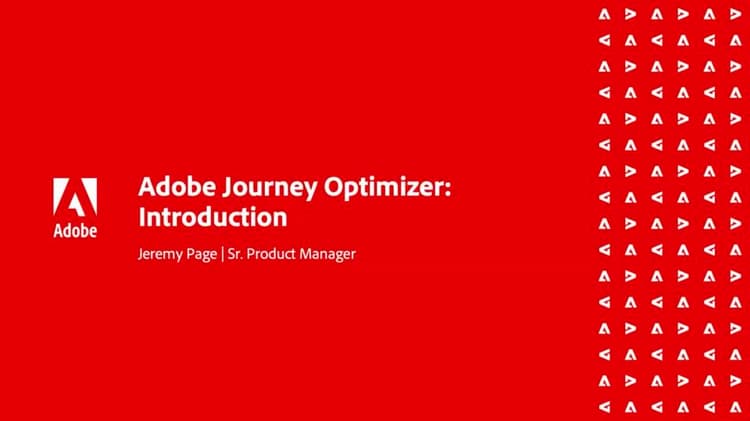 Introducción a Adobe Journey Optimizer