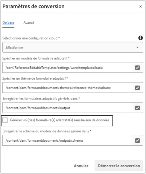 Formulaire adaptatif avec liaison JSON