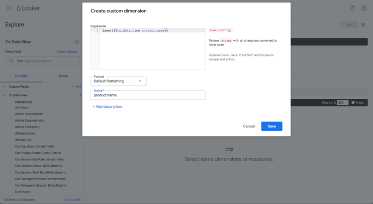 Exemple de transformation de recherche