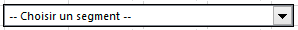 Capture d’écran du champ déroulant Choisir le segment .