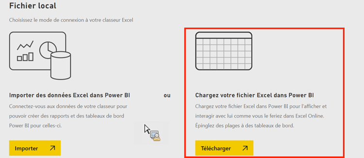 Cliquez sur Charger pour charger votre fichier Excel.