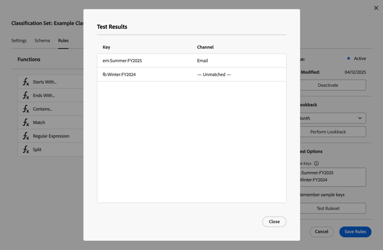 Règle - Commence Par Les Résultats Du Test