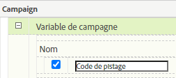 Variable de campagne