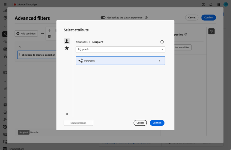 Création de listes de collections