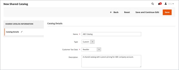Nouveau catalogue partagé