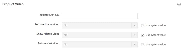 Configuration de vidéo de produit