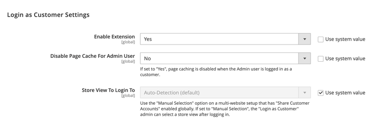 Se connecter en tant que client - Options générales