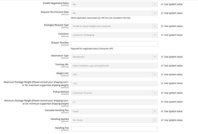 Informations sur le package UPS