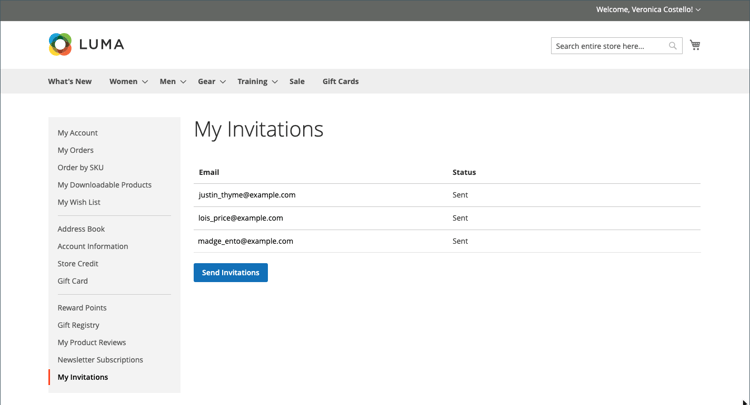 Mes invitations
