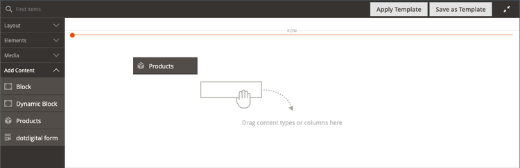 Ajouter un type de contenu de produits