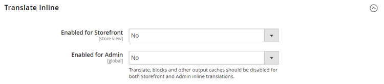 Configuration avancée - traduire en ligne