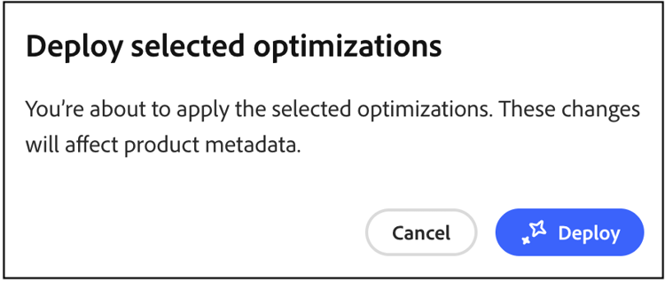 Optimisation du déploiement