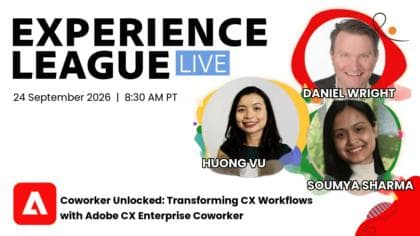 Transformation des workflows CX avec Adobe CX Enterprise Coworker