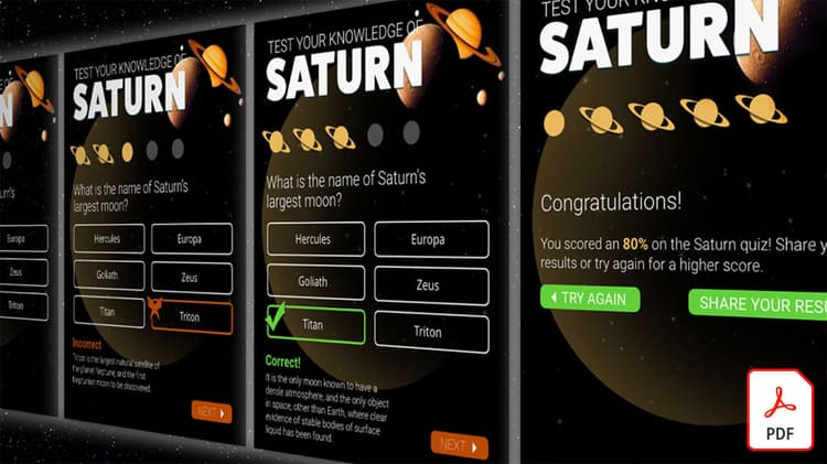 Conception et création d’un prototype de quiz interactif avec XD