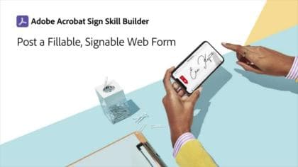 Publier un formulaire Web à remplir et à signer