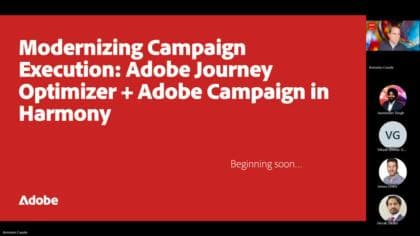 Modernisation des campagnes avec Adobe Journey Optimizer et Adobe Campaign