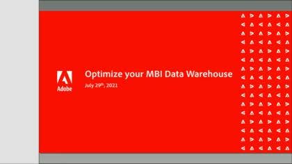 Optimisation de votre Data Warehouse MBI