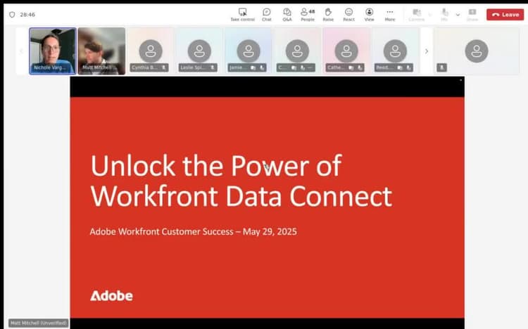 Tirer parti de toute la puissance de Workfront Data Connect