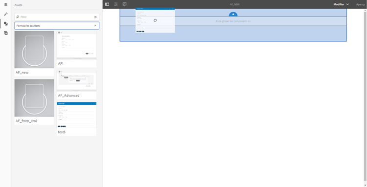 Faites glisser le formulaire adaptatif sur votre site