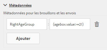 Script de métadonnées