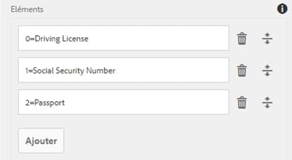 Stockage de plusieurs valeurs à partir d’une case à cocher