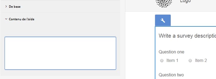 Ajout d’une aide contextuelle pour un panneau de formulaire