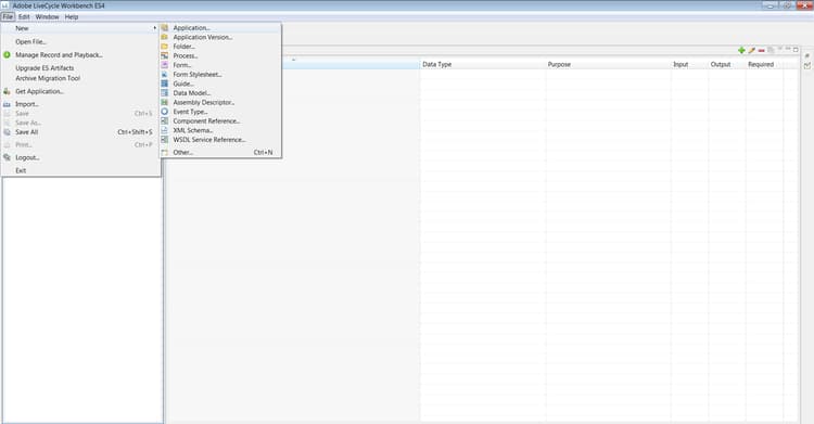 Création d’une nouvelle application