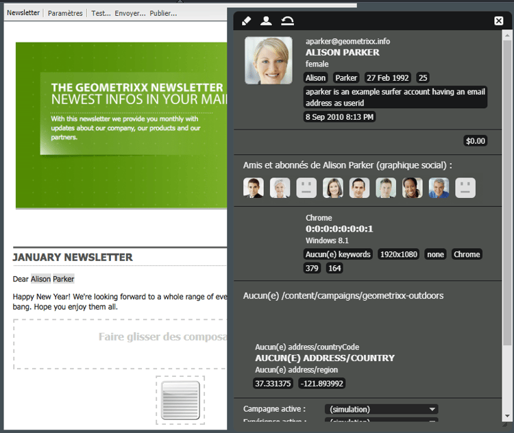 Tester des variables