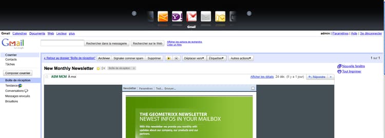 Modifier les clients de messagerie