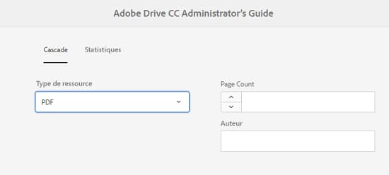 Métadonnées en cascade pour une ressource de document