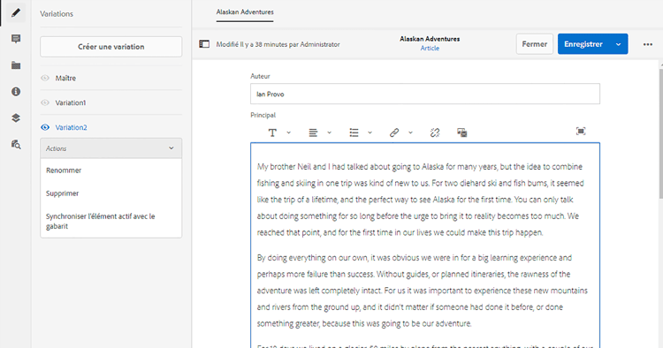 Synchronisation avec le maître
