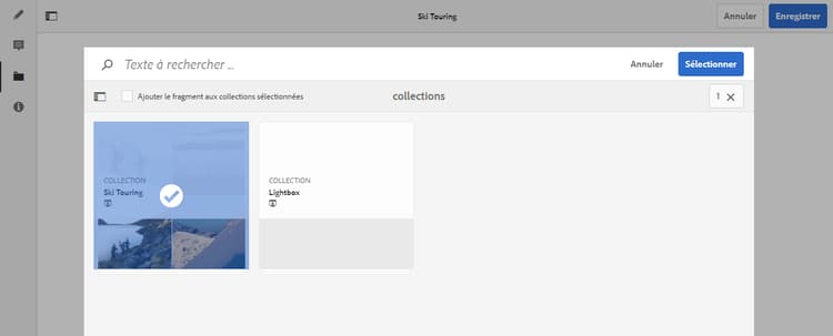 Sélectionner la collection