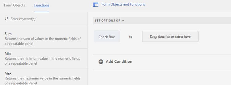 Fonctions personnalisées