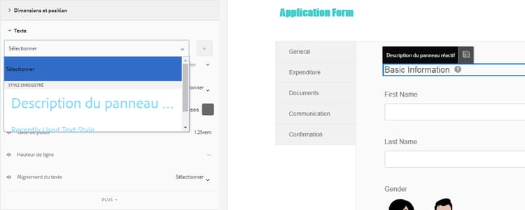 Style de police d’un composant mis en cache disponible pour un autre composant
