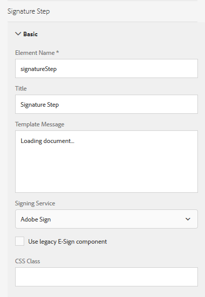 Étape de signature