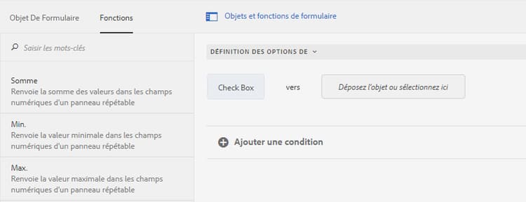 Fonctions personnalisées