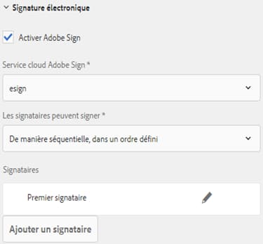 Détails du signataire