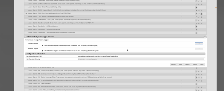 Supprimer le bouton bascule