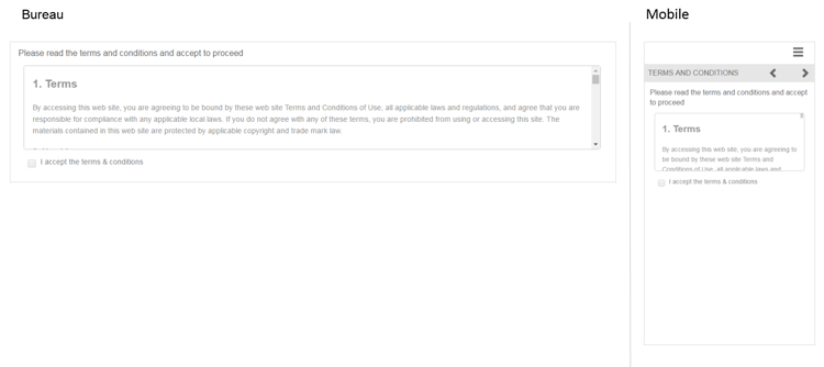 Fragment de conditions générales