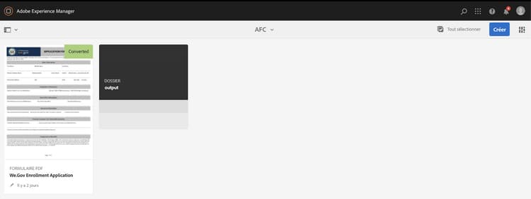 Formulaire adaptatif converti