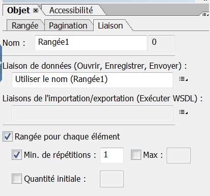 Répétition des propriétés pour le fragment de disposition