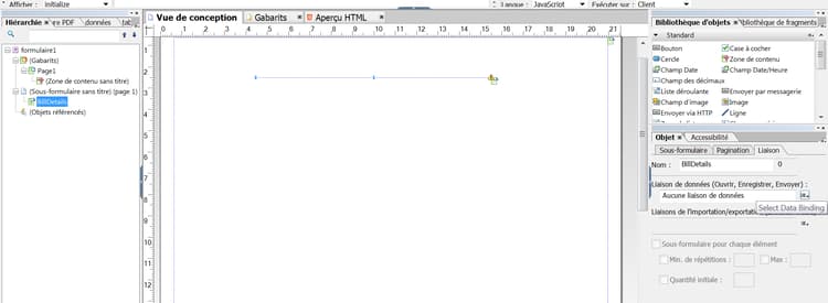 Sous-formulaire Designer