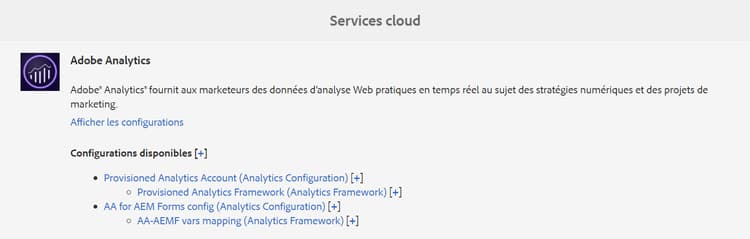 Configuration d’Adobe Analytics