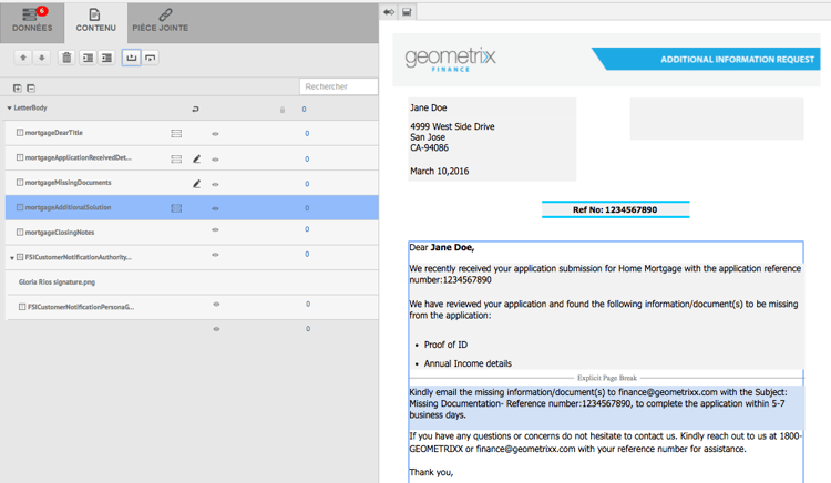 Saut de page explicite
