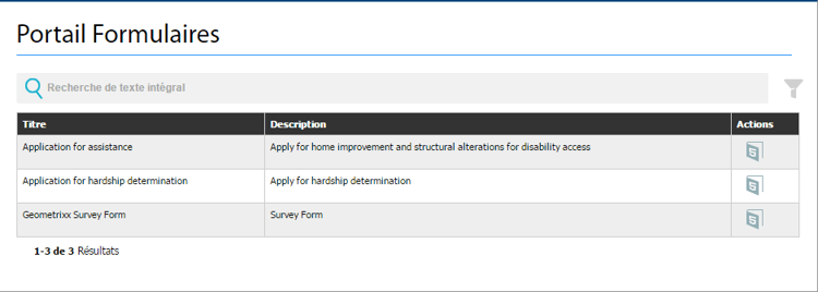 Composant Search Lister dans une page